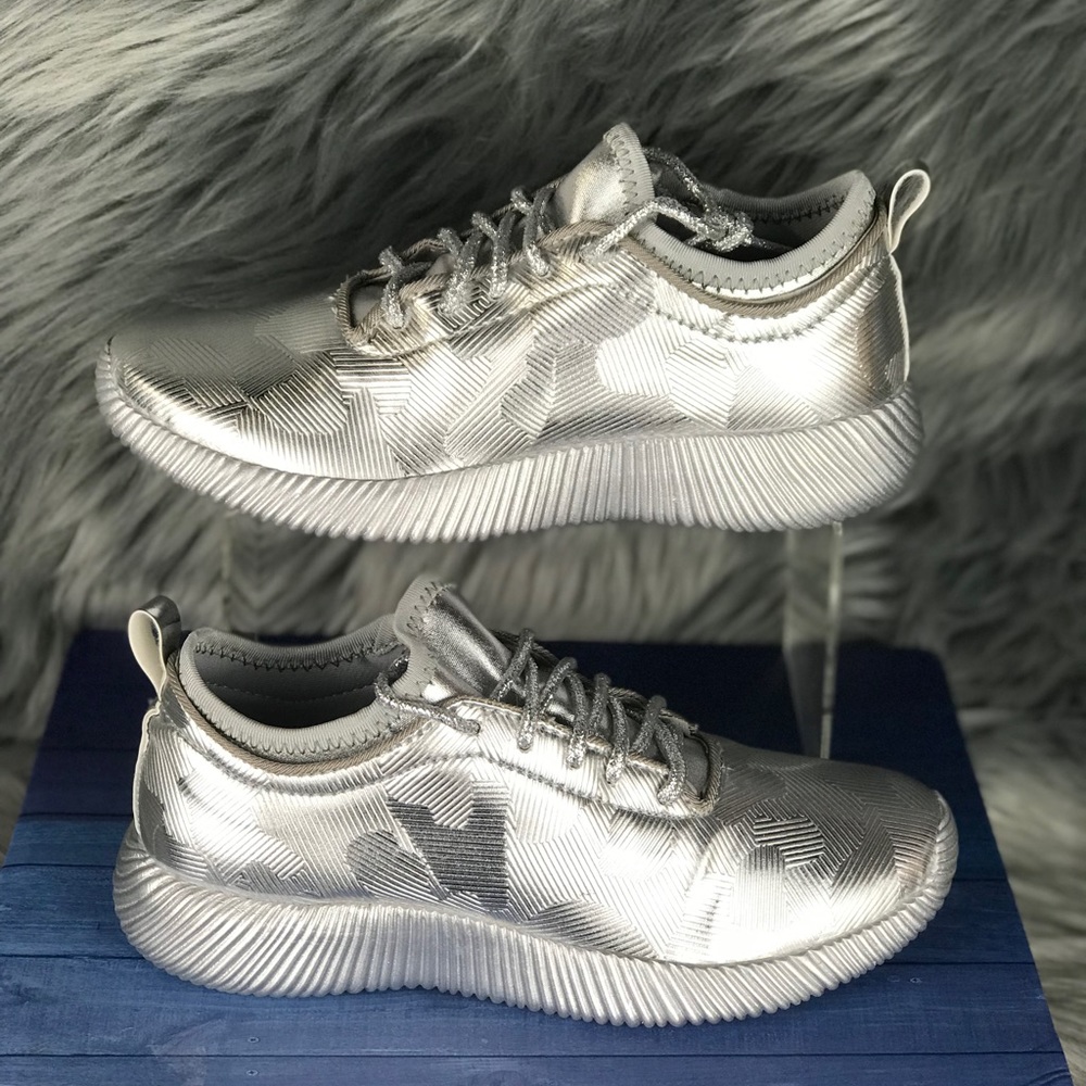 Metallic Silver Light weight Sneakers